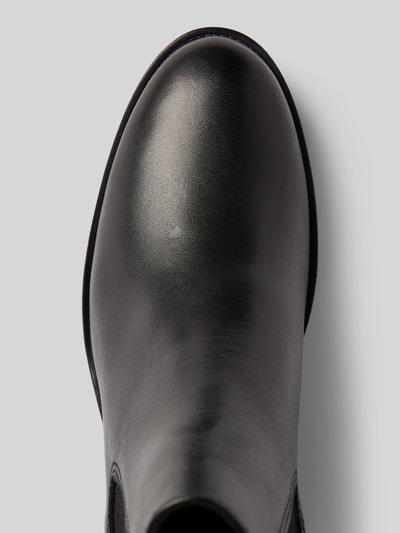 Peek & Cloppenburg TamarisAnkle Boots aus Leder mit Blockabsatz in black Saisonale Angebote