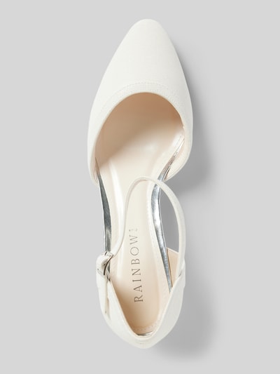 Peek & Cloppenburg Rainbow ClubPumps mit Dornschließe Modell 'CHARLOT' in weiss Räumungsverkauf