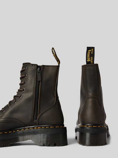 Peek & Cloppenburg Dr. MartensLederboots mit Zugschlaufe Modell 'Jadon' in dunkelbraun melange Tägliche Deals