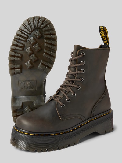 Peek & Cloppenburg Dr. MartensLederboots mit Zugschlaufe Modell 'Jadon' in dunkelbraun melange Tägliche Deals