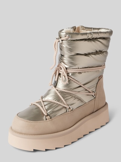 Peek & Cloppenburg TamarisSnow Boots in metallic in metallic beige Riesige Ersparnisse