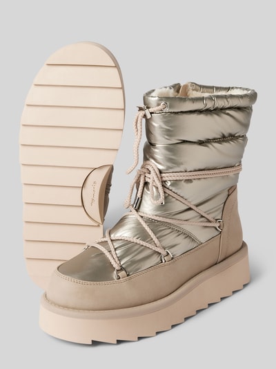 Peek & Cloppenburg TamarisSnow Boots in metallic in metallic beige Riesige Ersparnisse