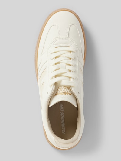 Peek & Cloppenburg Flamingos LifeSneaker mit Label-Details Modell 'BURELA BOLD' in ecru Super Sparpreis