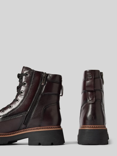 Peek & Cloppenburg TamarisLederboots mit Zugschlaufe in dunkelrot Wochenangebot