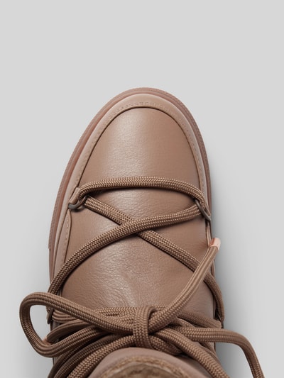 Peek & Cloppenburg INUIKIILederstiefel mit Label-Stitching in taupe Kostenlose Rückgabe