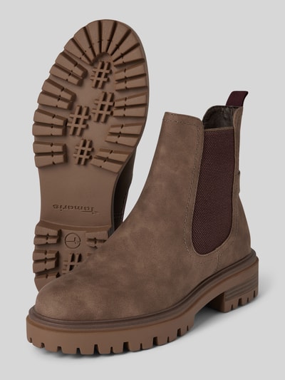Peek & Cloppenburg TamarisChelsea Boots mit Zugschlaufe in mittelbraun mel Letzter Tag