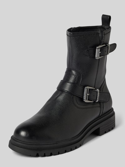 Peek & Cloppenburg TamarisLederboots mit Dornschließe in black