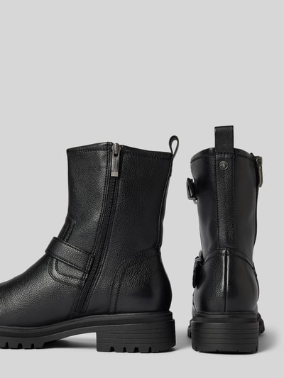 Peek & Cloppenburg TamarisLederboots mit Dornschließe in black Clearance-Verkauf