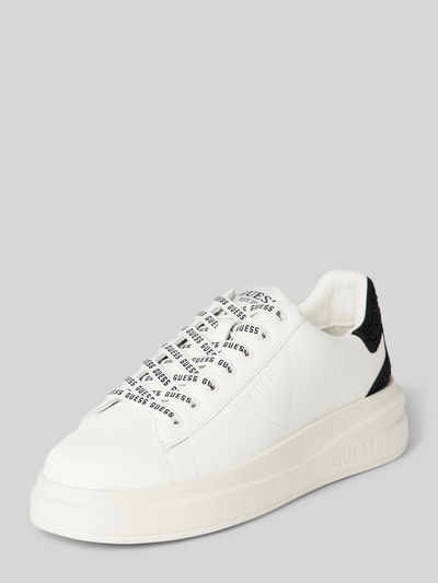Peek & Cloppenburg GuessSneaker aus Leder-Mix Modell 'ELBINA' in weiss