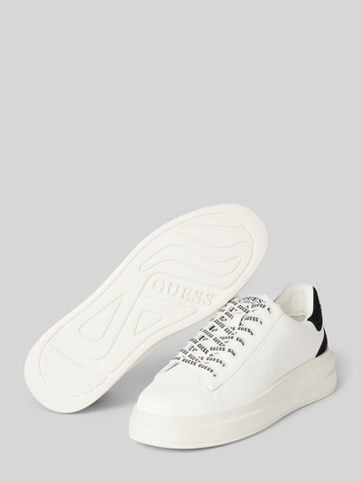 Peek & Cloppenburg GuessSneaker aus Leder-Mix Modell 'ELBINA' in weiss Begrenzt auf 3 Tage