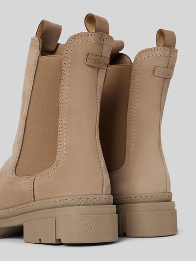 Peek & Cloppenburg TamarisChelsea Boots mit Zugschlaufen in hellgrau Im Verkauf