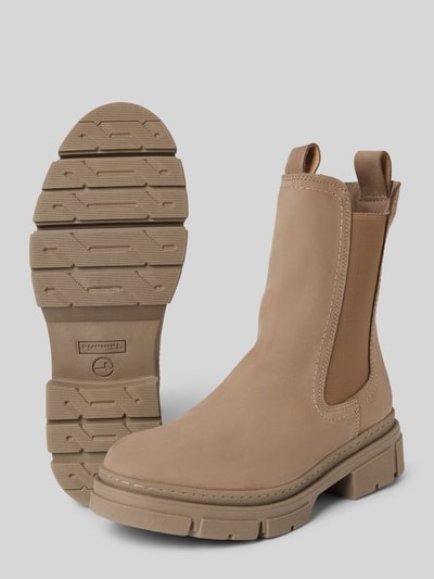 Peek & Cloppenburg TamarisChelsea Boots mit Zugschlaufen in hellgrau Im Verkauf
