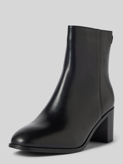 Peek & Cloppenburg Lauren Ralph LaurenLederstiefeletten mit Blockabsatz Modell 'CASSIE' in black