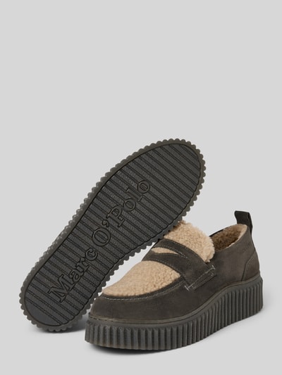 Peek & Cloppenburg Marc O'PoloPlateau-Loafer mit wärmender Einlage in dunkelgrau 50% Rabatt für begrenzte Zeit
