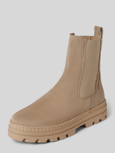 Peek & Cloppenburg Marc O'PoloChelsea-Boot aus edlem Velours-Rindleder in taupe