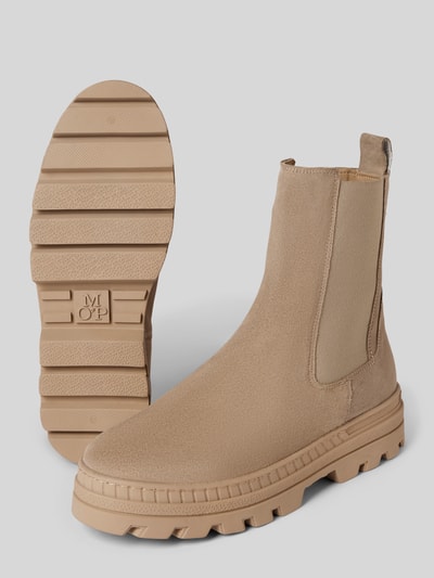 Peek & Cloppenburg Marc O'PoloChelsea-Boot aus edlem Velours-Rindleder in taupe 2025