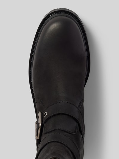 Peek & Cloppenburg TamarisLederstiefel mit Dornschließen in black Verkauf