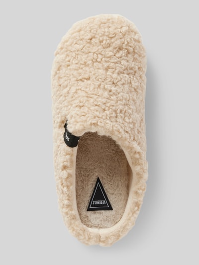 Peek & Cloppenburg VerbenasSlides mit Teddyfell Modell 'YORK CURLY' in beige Kostenloser Versand