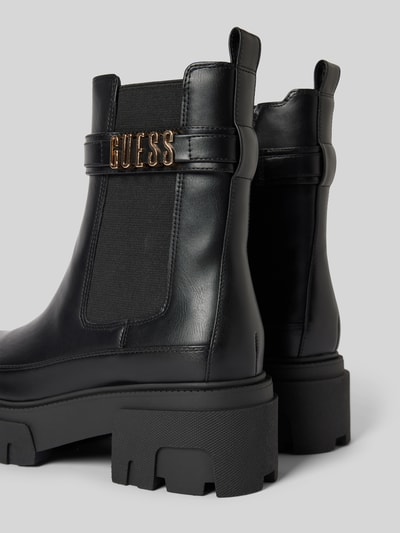 Peek & Cloppenburg GuessChelsea Boots mit Label-Applikation Modell 'YELMA' in black Günstig kaufen