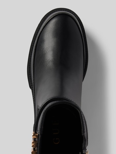 Peek & Cloppenburg GuessChelsea Boots mit Label-Applikation Modell 'YELMA' in black Günstig kaufen