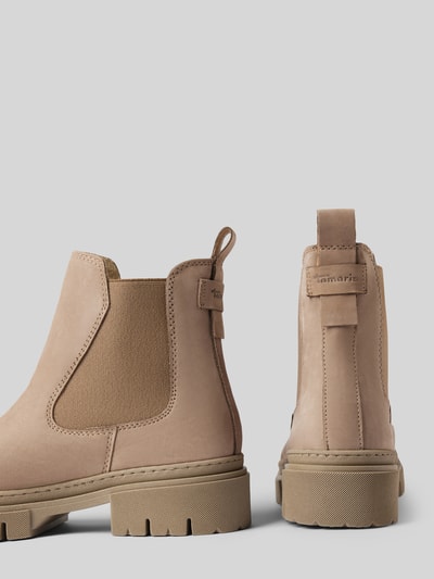 Peek & Cloppenburg TamarisChelsea Boots mit elastischem Einsatz in hellbraun Versandkostenfrei