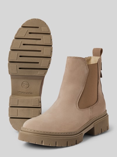 Peek & Cloppenburg TamarisChelsea Boots mit elastischem Einsatz in hellbraun Versandkostenfrei