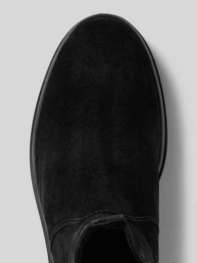 Peek & Cloppenburg GantChelsea Boots aus Leder mit Applikation Modell 'Aligrey' in black Großer Ausverkauf