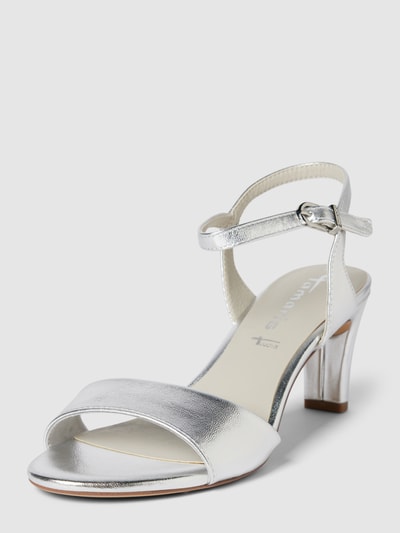 Peek & Cloppenburg TamarisSandalette mit breiter Schaftbrücke in silber Exklusivangebot