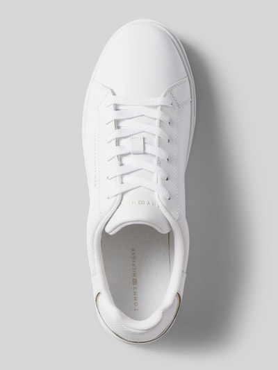 Peek & Cloppenburg Tommy HilfigerSneaker aus Leder mit Label-Detail in weiss Preisnachlass