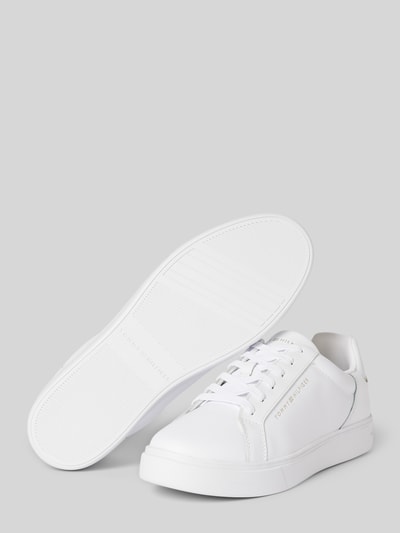 Peek & Cloppenburg Tommy HilfigerSneaker aus Leder mit Label-Detail in weiss Preisnachlass