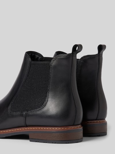 Peek & Cloppenburg TamarisChelsea Boots aus Leder mit Ziernaht in black Saisonschlussverkauf