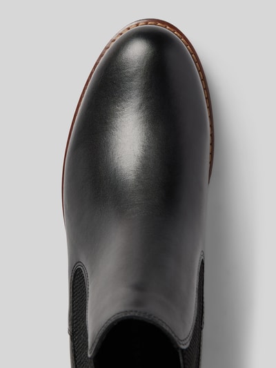 Peek & Cloppenburg TamarisChelsea Boots aus Leder mit Ziernaht in black Saisonschlussverkauf