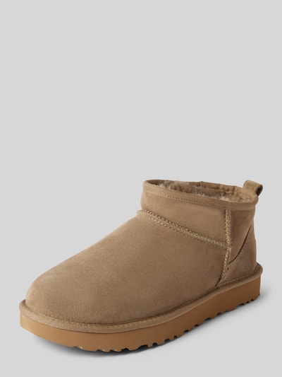 Peek & Cloppenburg UGGBoots aus Leder Modell 'CLASSIC ULTRA MINI' in camel