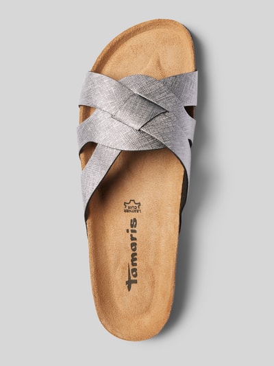 Peek & Cloppenburg TamarisSlides in metallic in metallic blue Vatertagsangebot