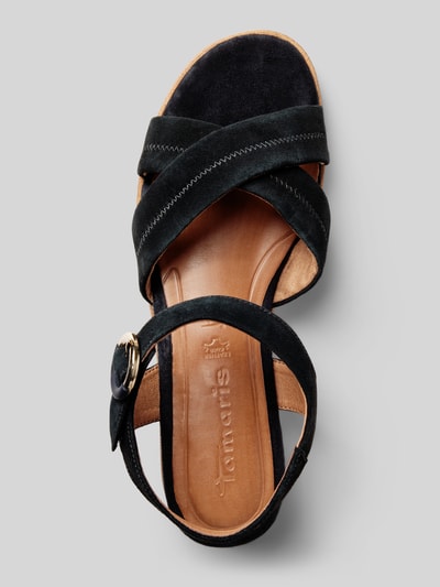 Peek & Cloppenburg TamarisSandalette mit Dornschließe in marine Jubiläumsangebot