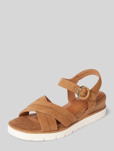Peek & Cloppenburg TamarisSandalette mit Dornschließe in camel