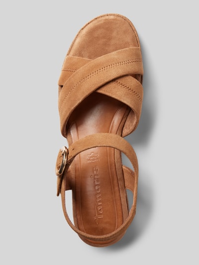 Peek & Cloppenburg TamarisSandalette mit Dornschließe in camel Heißer Verkauf