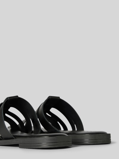 Peek & Cloppenburg TamarisSlides aus Leder mit schmalen Riemen in black Neueste Mode