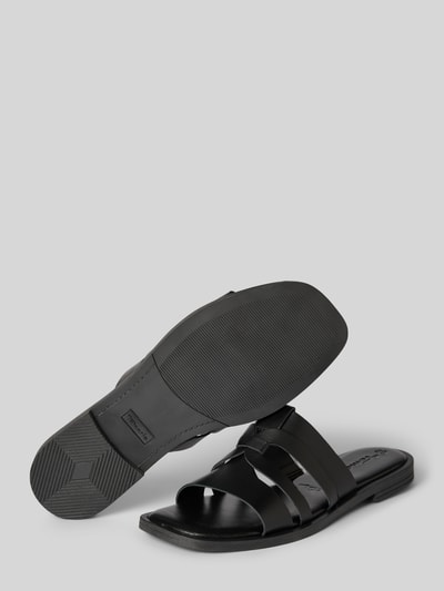 Peek & Cloppenburg TamarisSlides aus Leder mit schmalen Riemen in black Neueste Mode