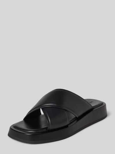 Peek & Cloppenburg Newd TamarisLederslides mit Label-Prägung in black
