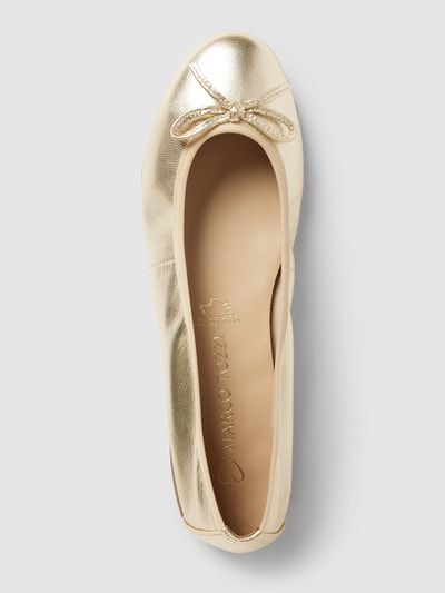 Peek & Cloppenburg Marco TozziLederballerinas in metallic in gold Räumungsverkauf