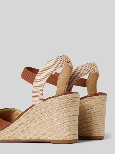 Peek & Cloppenburg Lauren Ralph LaurenWedges in Flecht-Optik Modell 'PEARLE II' in cognac Kauf eins, bekomm eins gratis