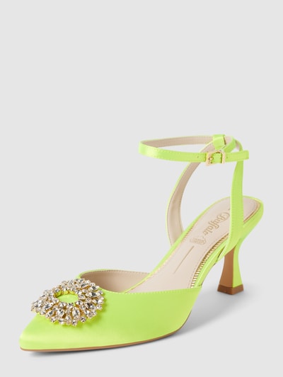 Peek & Cloppenburg BuffaloPumps mit Zierstein-Applikation Modell 'VICTORIA ICE' in neon gelb