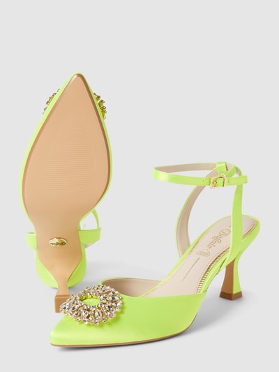 Peek & Cloppenburg BuffaloPumps mit Zierstein-Applikation Modell 'VICTORIA ICE' in neon gelb Sonderangebote