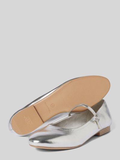 Peek & Cloppenburg TamarisBallerinas im Metallic-Look in silber Riesige Ersparnisse