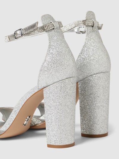 Peek & Cloppenburg Steve MaddenSandalette mit Strasssteinbesatz Modell 'CAPSULE' in silber VIP-Rabatte