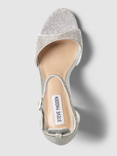 Peek & Cloppenburg Steve MaddenSandalette mit Strasssteinbesatz Modell 'CAPSULE' in silber VIP-Rabatte
