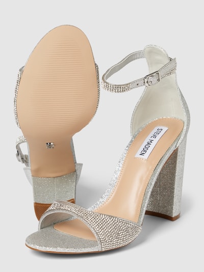 Peek & Cloppenburg Steve MaddenSandalette mit Strasssteinbesatz Modell 'CAPSULE' in silber VIP-Rabatte