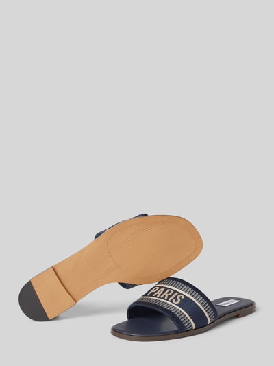 Peek & Cloppenburg Steve MaddenSlides mit Statement-Stitching Modell 'KNOX' in marine Kostenlose Rückgabe