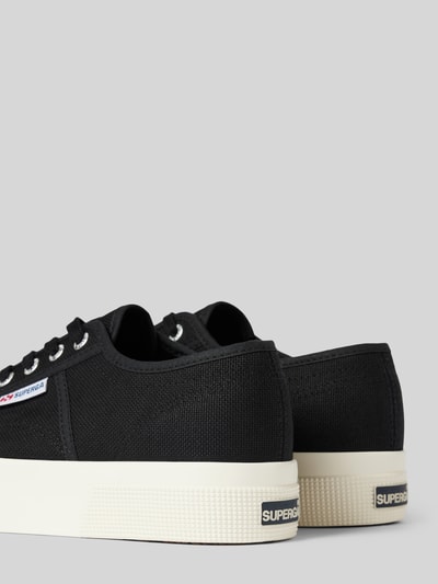 Peek & Cloppenburg SupergaLow Top Sneaker in unifarbenem Design mit Label-Detail in black Letzte 2 Tage